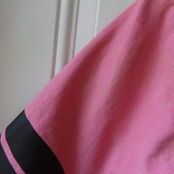 JH Designs Tinkerbell girls size 6 snap front jacket, black, pink, emblems VGC - Picture 6 of 9